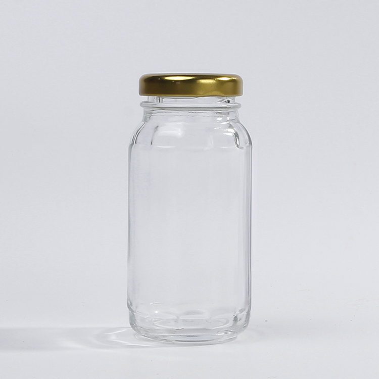 2020 New Arrival 4oz Clear Glass Cylinder Jar For Jam Juice