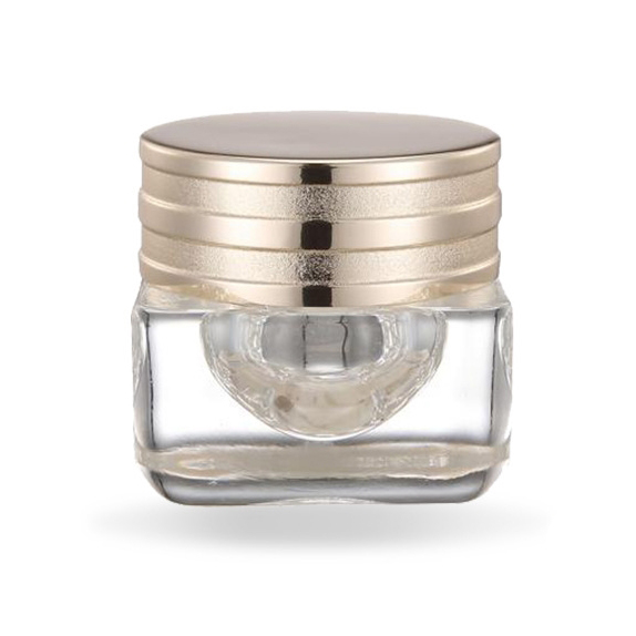 2020 New Arrival Golden Cap Diamond Glass Lotion Eye Cream 15g Cosmetic Glass Jar