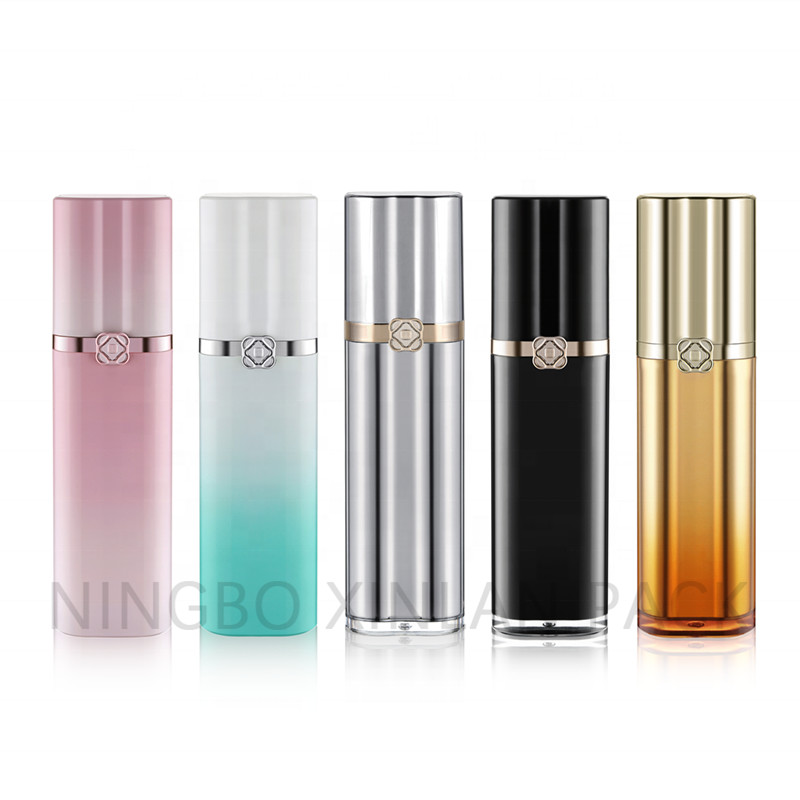 2020 New Arrival Square Shape Luxury Cosmetic Lotion Pump Bottle And Square Cream Jar Set