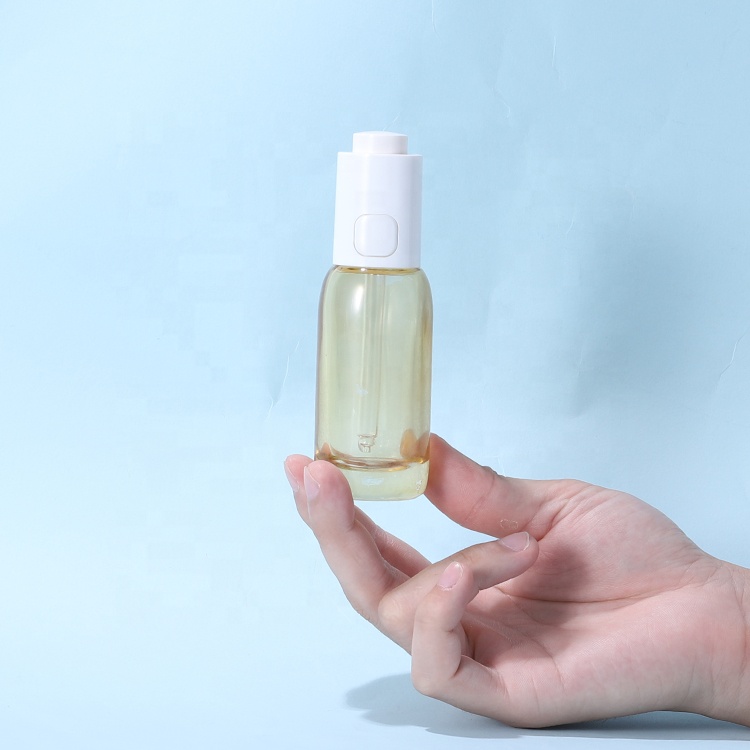 2020 New Design Custom 30ml Glass Dropper Bottle With Button lid design For Essential Oil