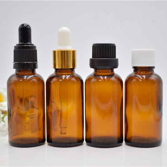 2020 New Design Wholesale 5ml 10ml 15ml 20ml 30ml 50ml 100ml Amber Glass Dropper Bottle For Oil With Liquid Medicine