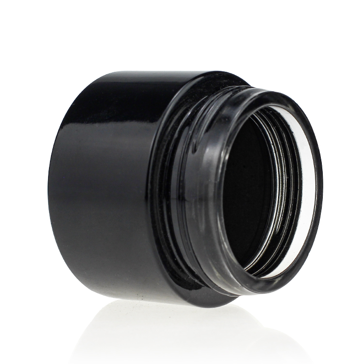 2020 New Design Wholesale Empty 100g Cosmetic Frosted Amber Glass Jar With Lid