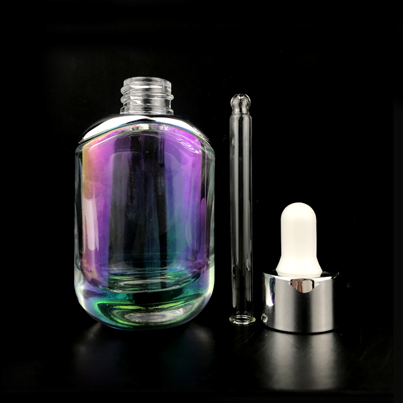 2020 New Design custom glass tincture bottle with dropper pipette cosmetic serum bottle