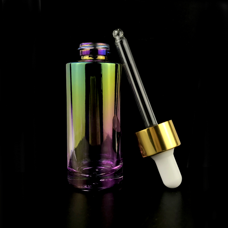 2020 New Design custom glass tincture bottle with dropper pipette cosmetic serum bottle