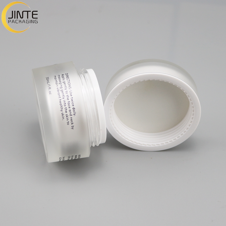 2020 New Product Facial Cream Packaging 1/2OZ 1OZ 2OZ 4OZ 6OZ Frosted Cosmetic Double Wall Acrylic Jar