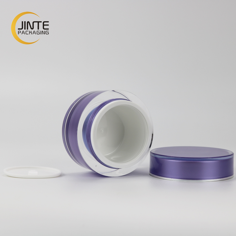 2020 New Products 50g Cosmetic Pot Containers Acrylic Cream Jar with Customized Colors