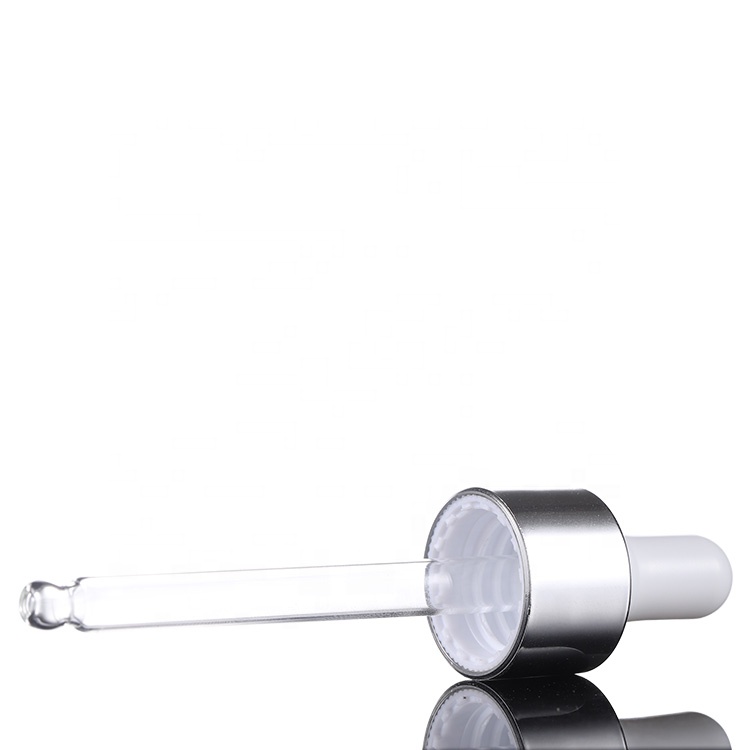 2020 New cosmetic packaging 20ml 30ml 50ml Empty clear square glass bottle with dropper