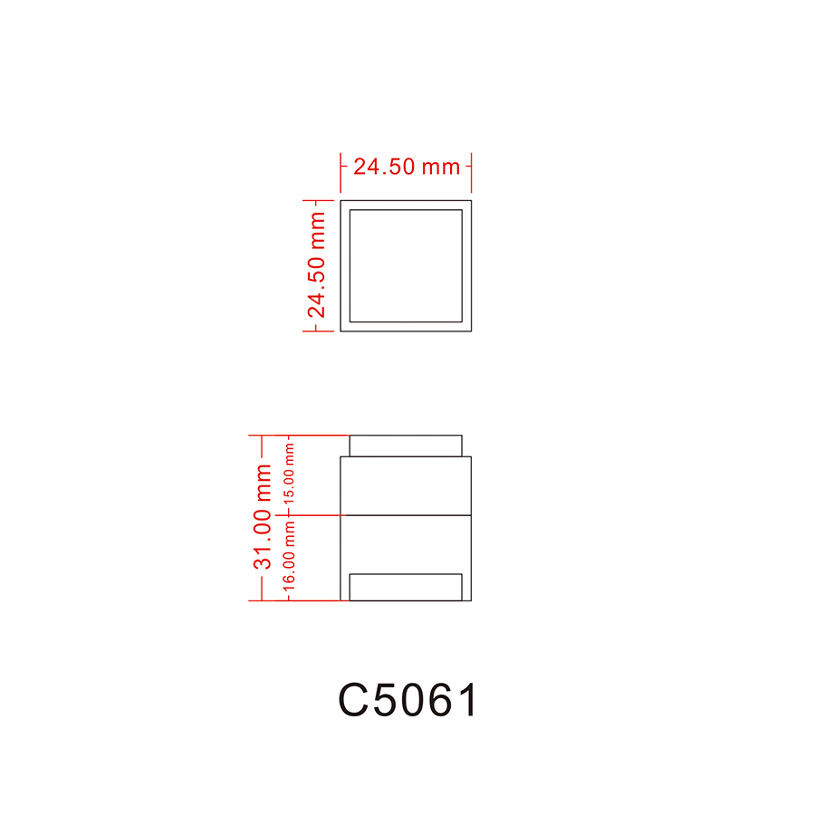2020 New design 11.8g plastic empty clear transparent container square jars packaging packing cosmetic jar with lid