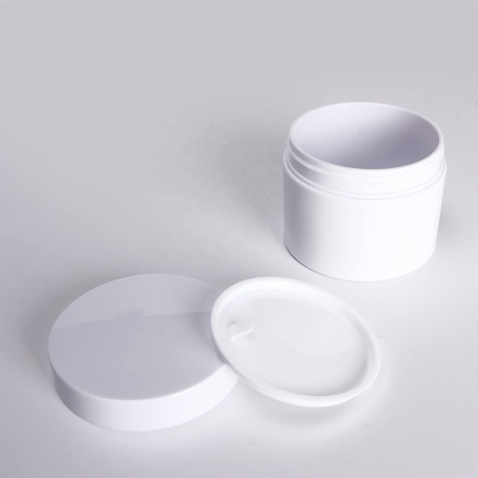 2020 New design 550ml HDPE Hair Care Packaging Cosmetic Plastic Jar With Lid