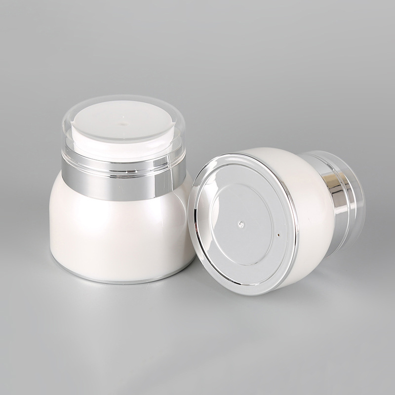 2020 New design Custom printed cosmetic acrylic jar custom jar 30g 50g 100g
