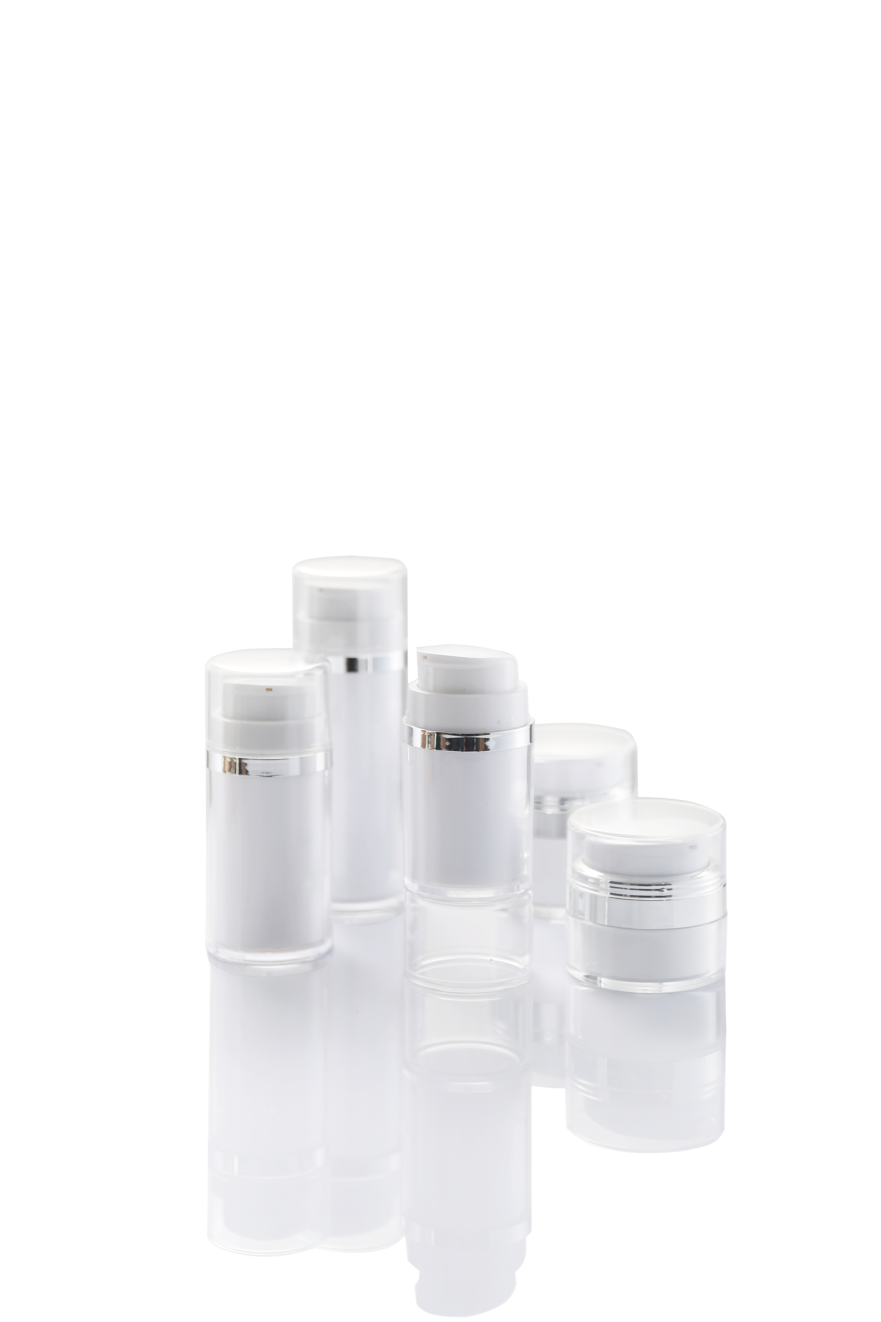 2020 New design Empty containers beautiful colorful cosmetic set Airless bottle 30ml 50ml 80ml