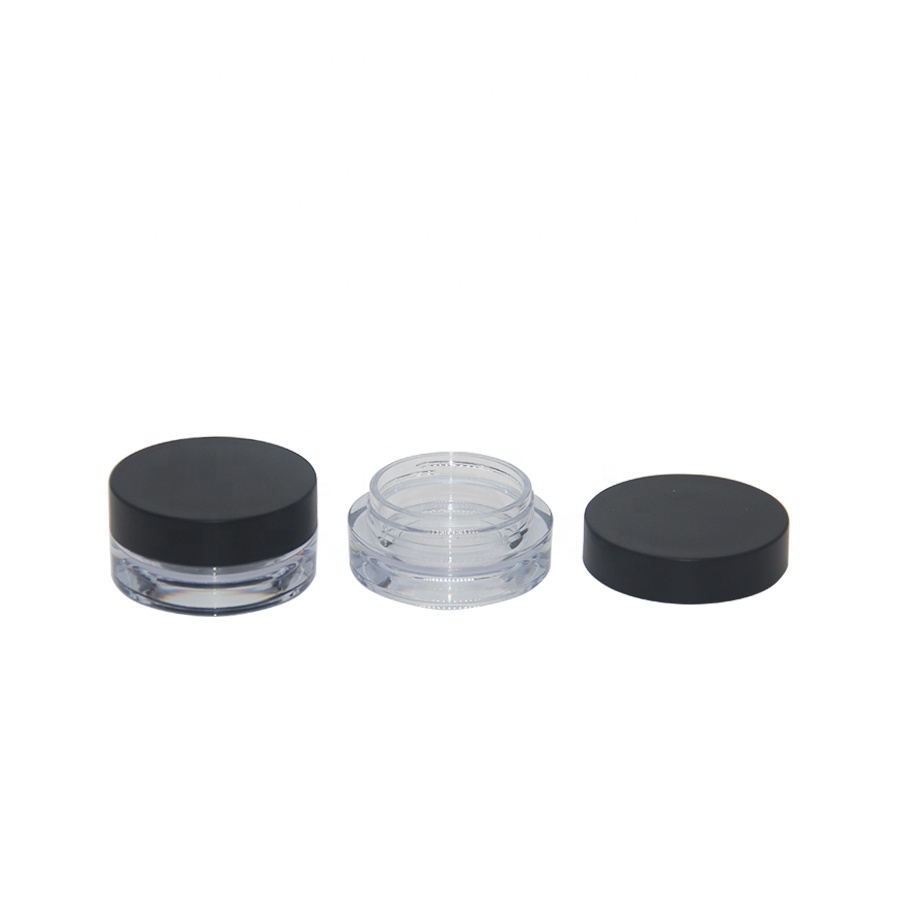 2020 New design black empty cosmetic jar container packaging packing