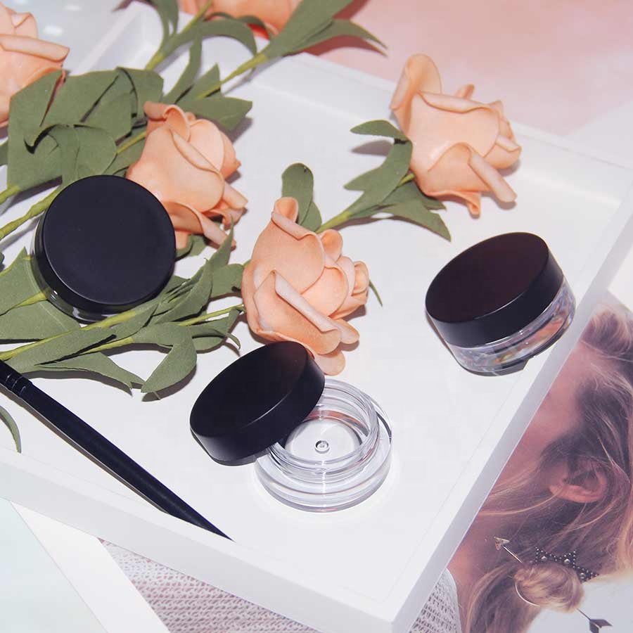 2020 New design black empty cosmetic jar container packaging packing