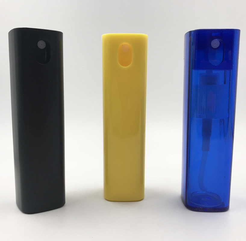 2020 New design cell phone shaped 10ml 15ml plastic credit card pocket size perfume mist spray bottle for hand sanitizer sprayer