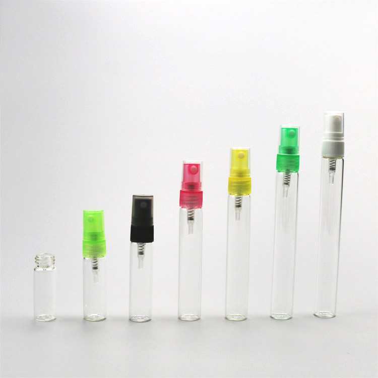 2020 Ready to ship Mini pocket 1ml 2ml 3ml 5ml 8ml 10ml glass vial bottles glass perfume screw spray vials