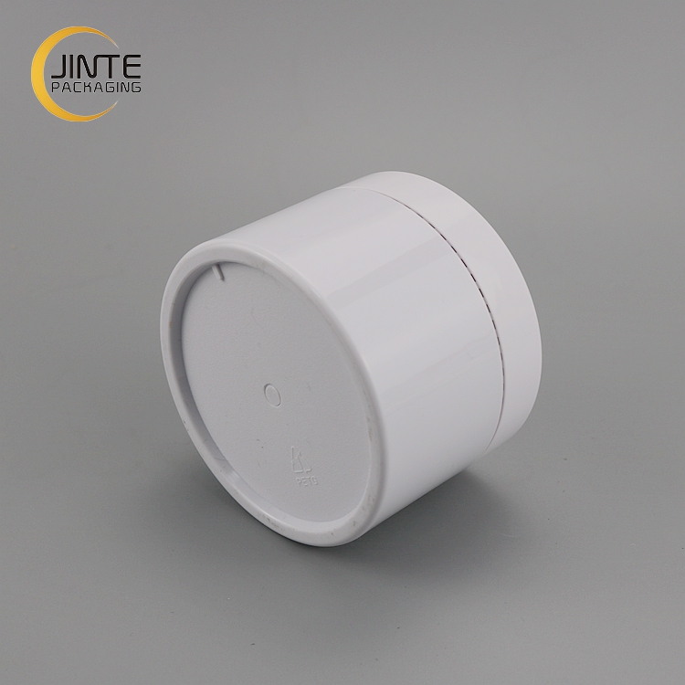 2020 Recycled Matt White Body Scrub Container, 200ml Plastic Jar for Cosmetics