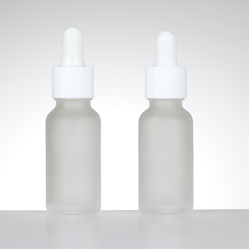 2020 The most popular frosted 20ml 30ml 50ml glass dropper bottle with gold cap