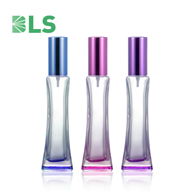 2020 Transparent Empty Square Glass Bottle 30ml 50ml Perfume Bottle