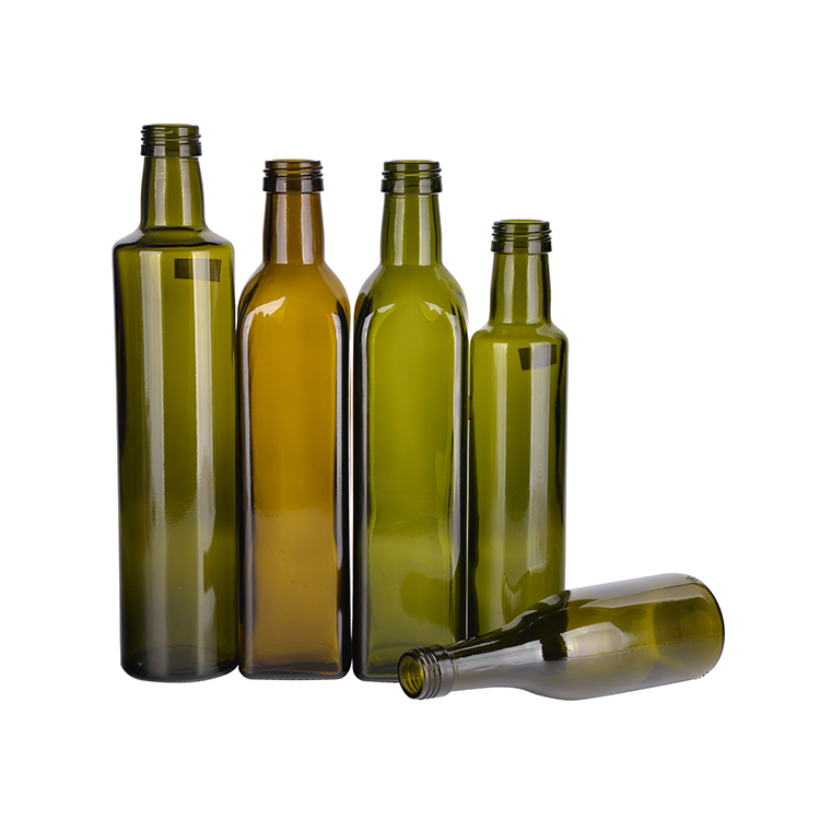 2020 Unique 250ml 500 ml Glass Bottle for Olive Oil