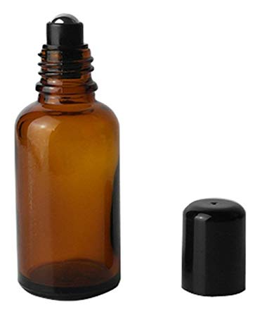 2020 Variety of styles wholesale price 5ml 10ml 15ml 20ml 30ml 50ml matte black glass roll on bottle with steel roller ball