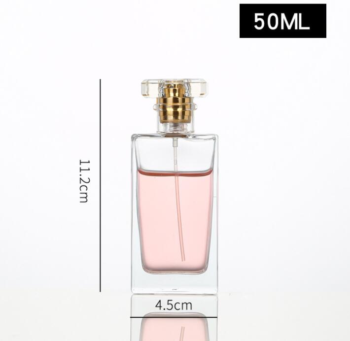 2020 Wholesale Customized Perfume Bottles Luxury Clear Perfume Bottle 30ML 50ML 100ML