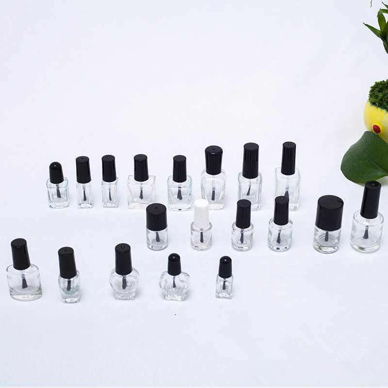 2020 best sale uv gel nail polish bottle with brush black nail polish bottle empty nail polish bottle 10ml