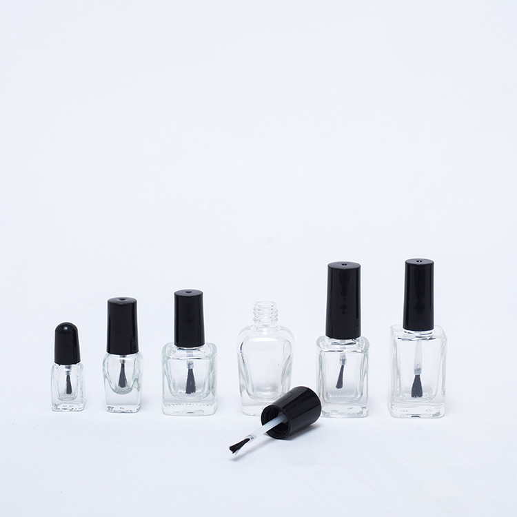2020 best sale uv gel nail polish bottle with brush black nail polish bottle empty nail polish bottle 10ml