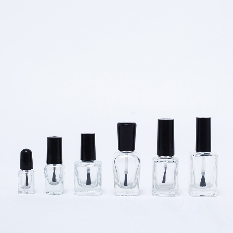 2020 best sale uv gel nail polish bottle with brush black nail polish bottle empty nail polish bottle 10ml