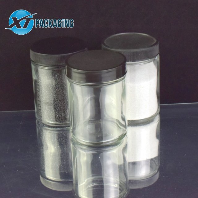 2020 clear glass jar 1 2 3 4 5 6 oz screw cap glass container hemp flower packaging customized logo frascos de vidrio
