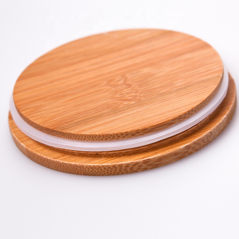 2020 handmade containers for sugar coffee tea storage glass jars with bamboo lid