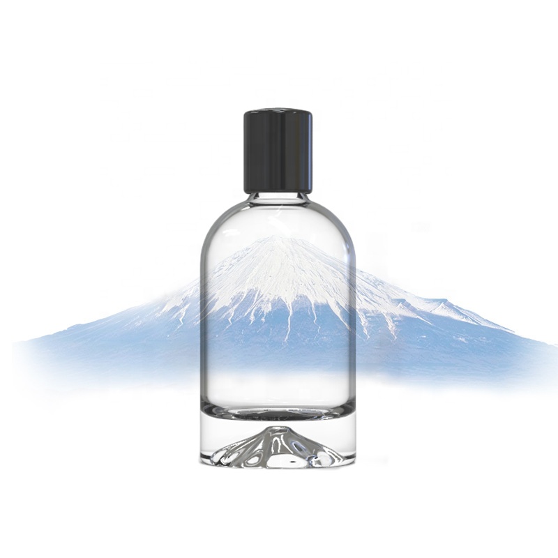 2020 hot Clear 50ml glass perfume bottle 100ml empty glass round perfume bottle with spray