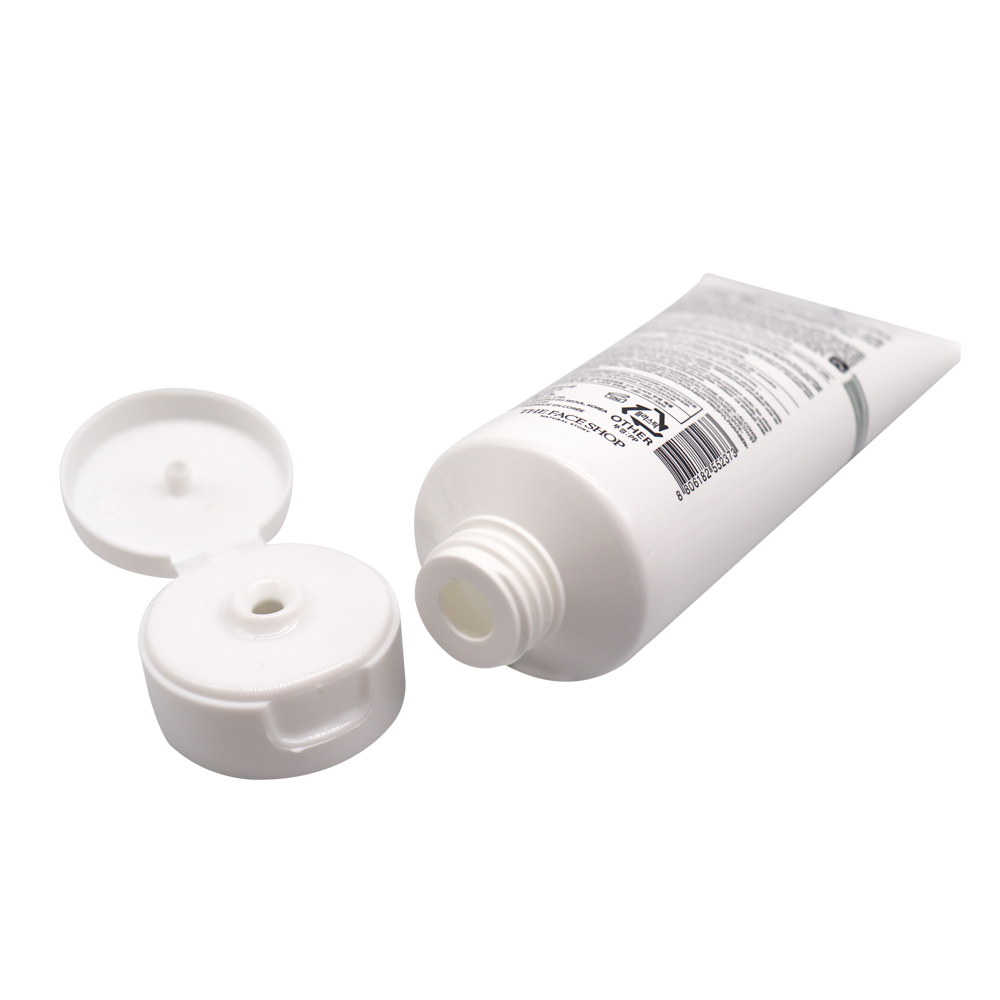 2020 hot sale 100g facial cleanser hand cream plastic white hose hand sanitizer squeeze bottle sanitizer clamshell bottle