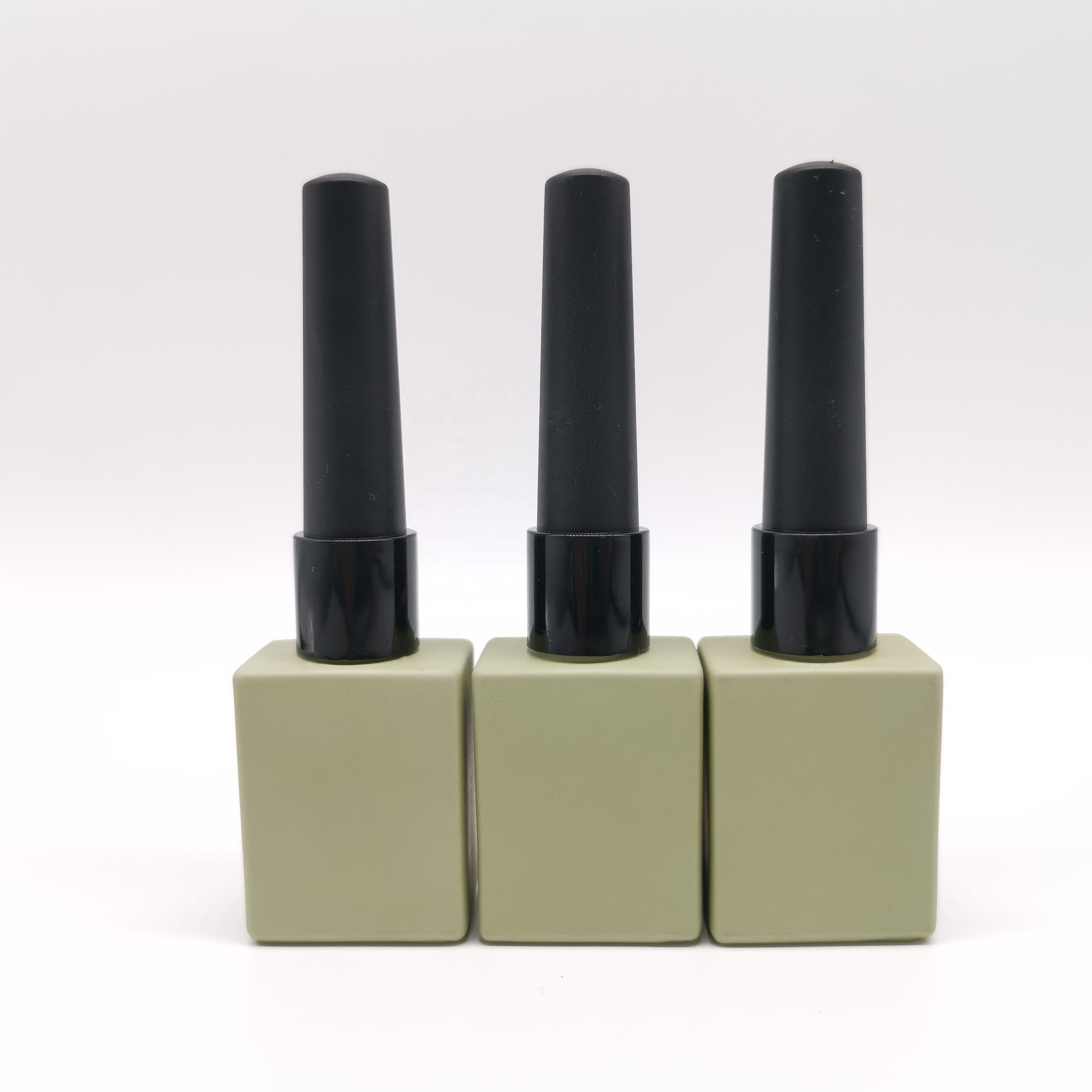 2020 hot sale high quality black uv gel nail polish bottles fancy square