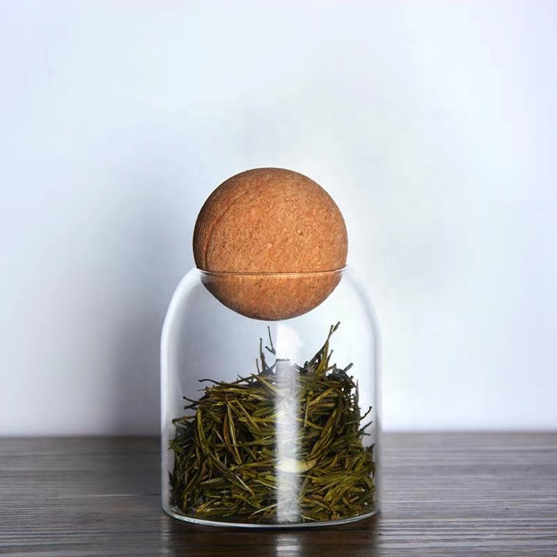 2020 hot sell Borosilicate Kitchen Storage Glass Jar With Bamboo Lid
