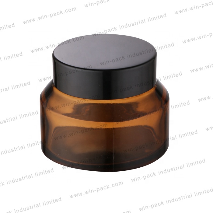 2020 hot seller glass cream packing jar with plastic cap for high quality