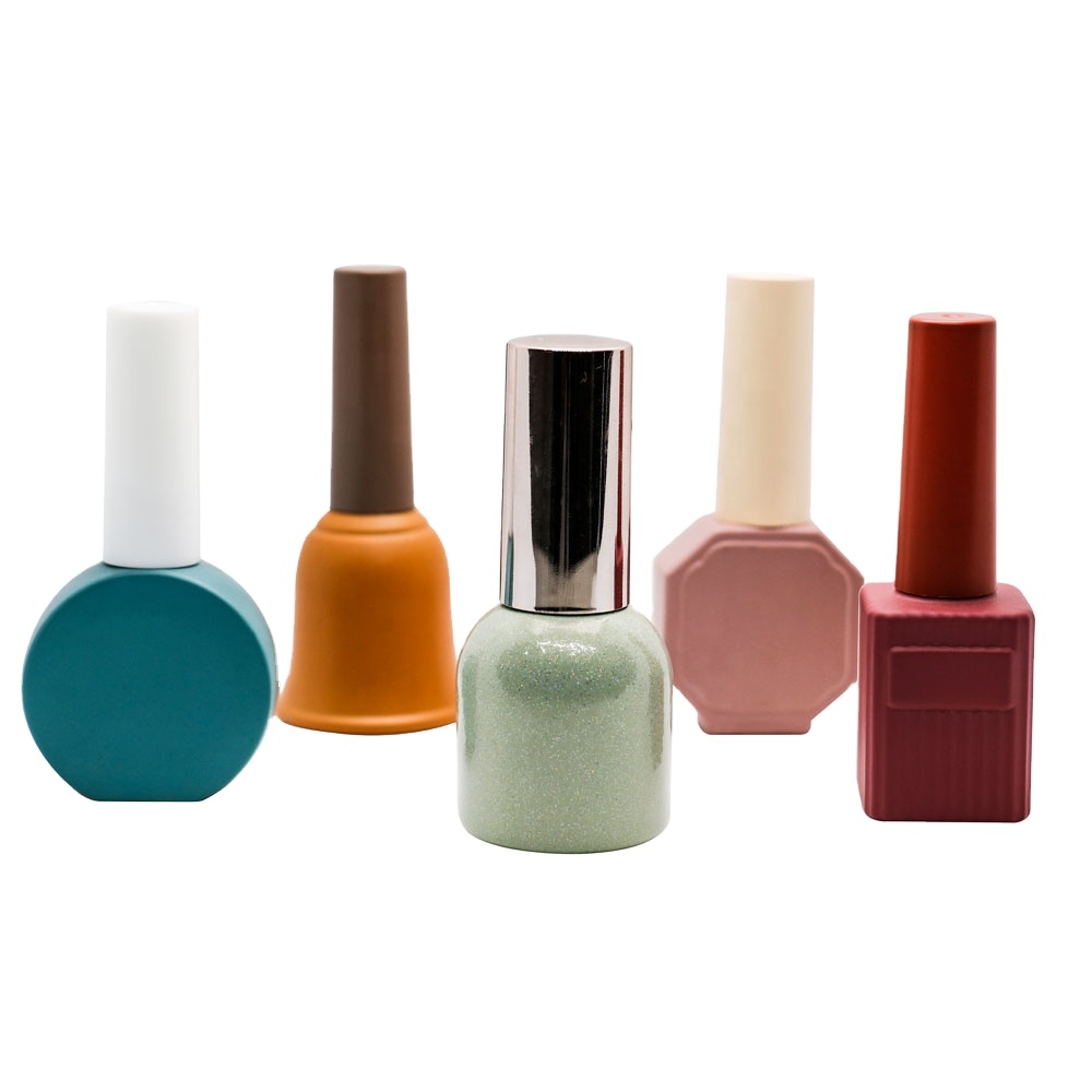 2020 luxury 20ml black cube gel polish bottle 8 ml 10 ml 14 ml 15 ml