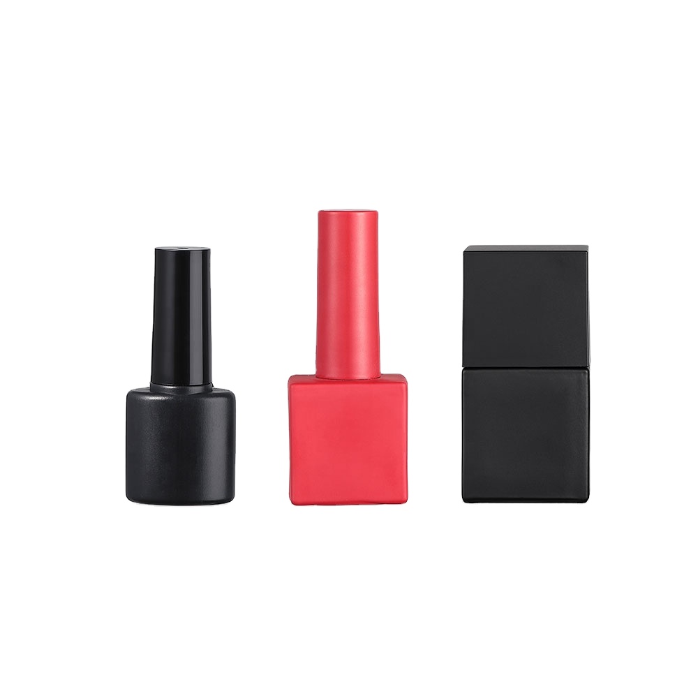 2020 luxury 20ml black cube gel polish bottle 8 ml 10 ml 14 ml 15 ml