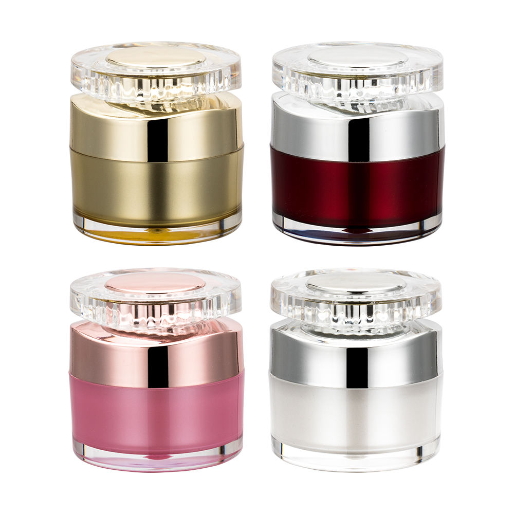 2020 new design 30g acrylic cosmetic cream jar skin care packaging pot