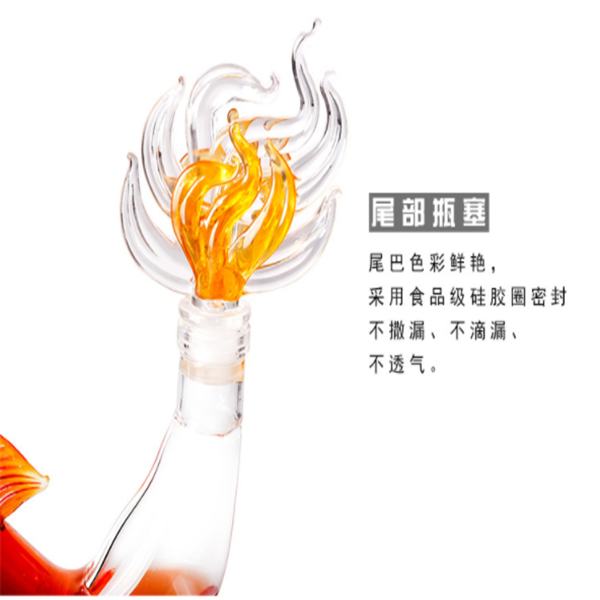 2020 new design dragon shape christmas absinthe glass bottle as gift