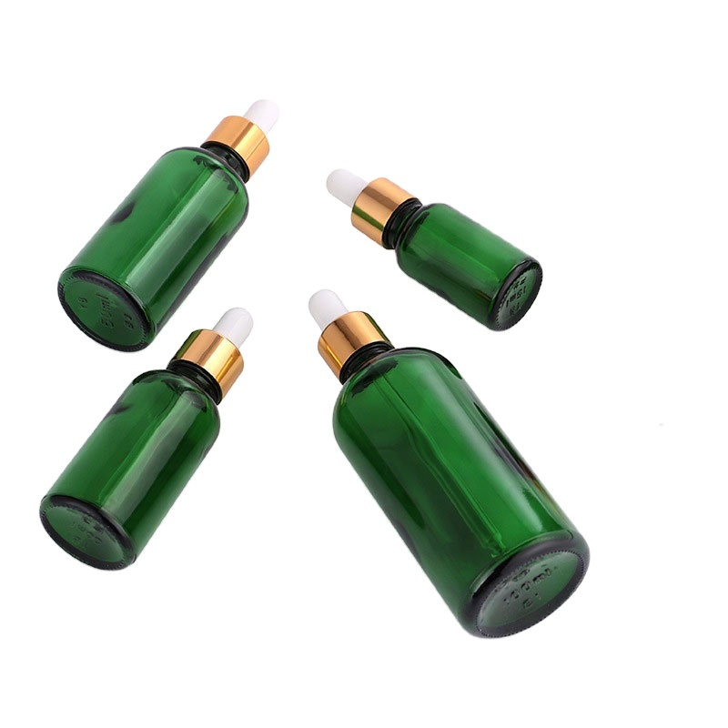 2020 new glass essential oil bottle custom color spray custom logo with dropper