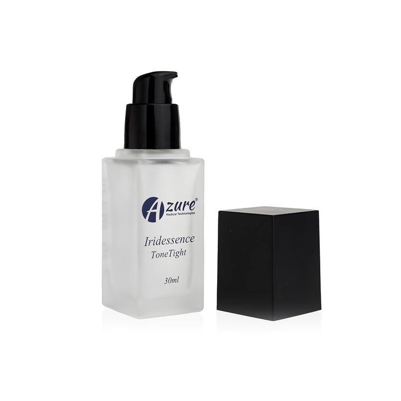 2020 new high quality square cosmetic container 20ml 30ml 40ml custom silk printing frosted glass pump bottle