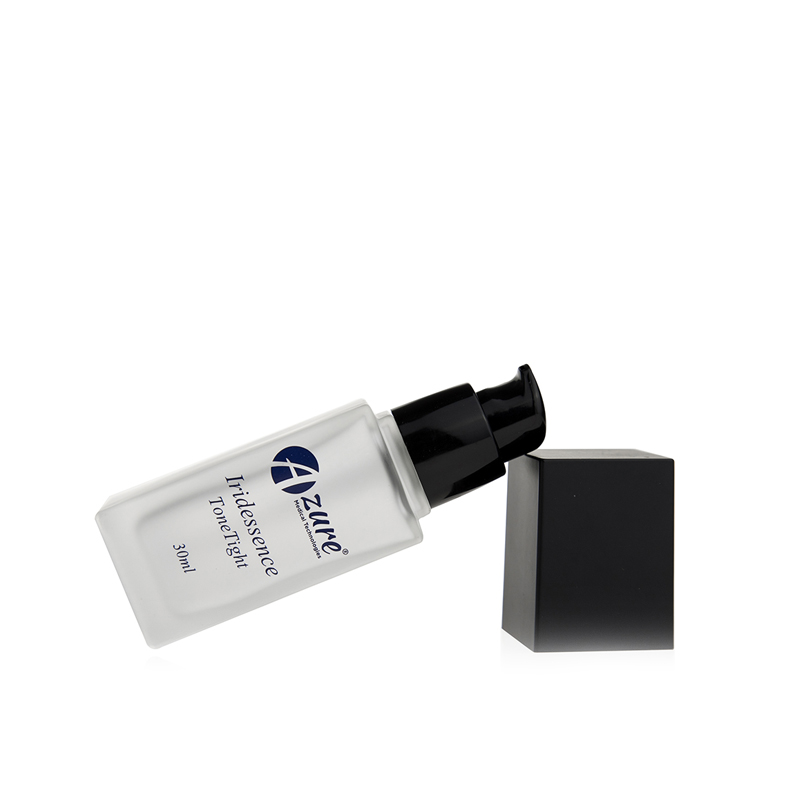 2020 new high quality square cosmetic container 20ml 30ml 40ml custom silk printing frosted glass pump bottle