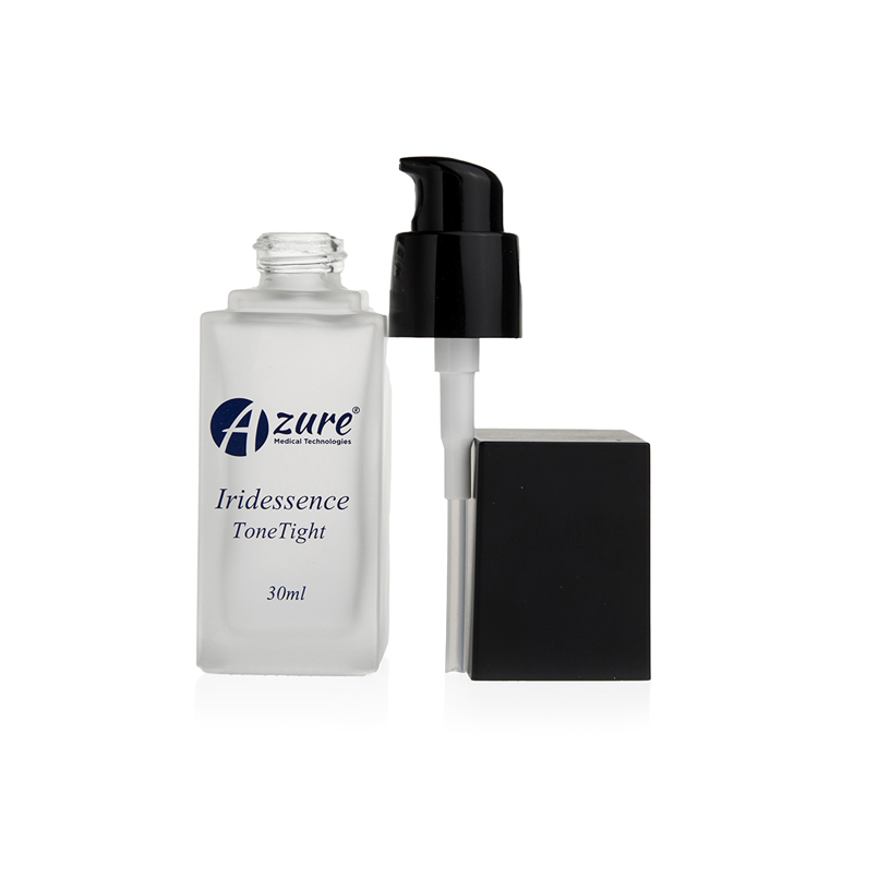 2020 new high quality square cosmetic container 20ml 30ml 40ml custom silk printing frosted glass pump bottle