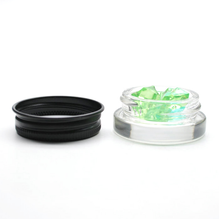 2020 new product hot sale glass wide mouth 1 gram cosmetic jar