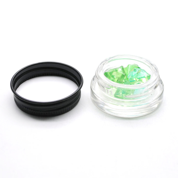 2020 new product hot sale glass wide mouth 1 gram cosmetic jar