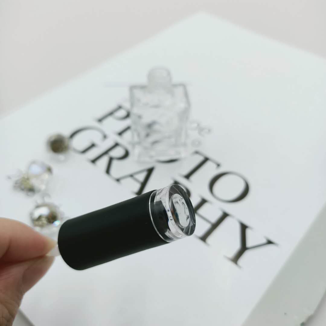 2020 new products 5ml 8ml 10ml 12ml 15ml clear flat rectangle empty uv gel nail polish glass bottle with black brush