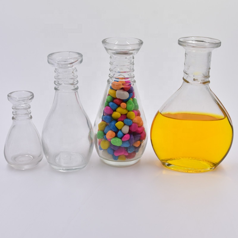 2020 new small gifts 180ml pretty Sand Painting Clear empty Glass Bottles for sand art Decoration Nature Theme wishing bottle