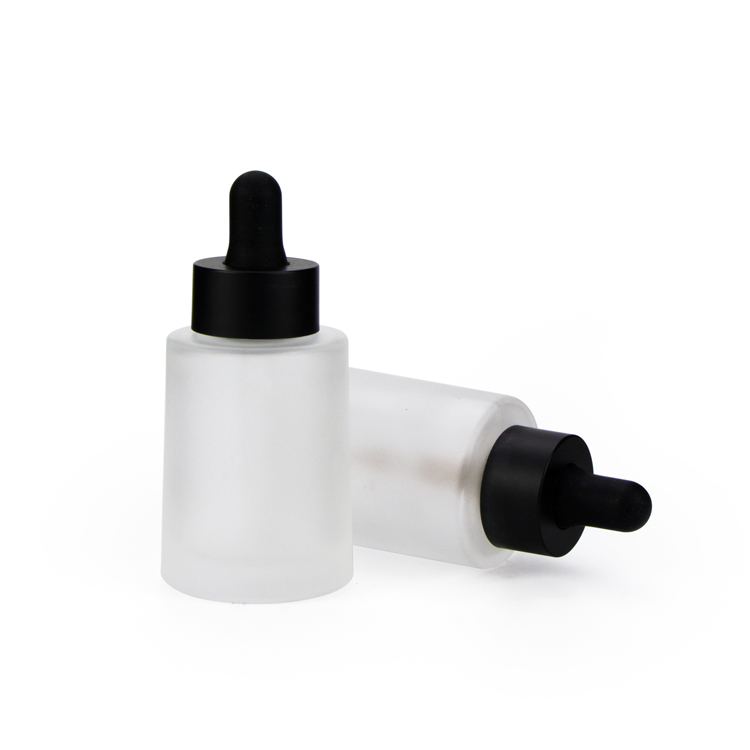 2020 new trending cosmetic packaging frosted 30 ml serum glass bottle face serum packaging bottle