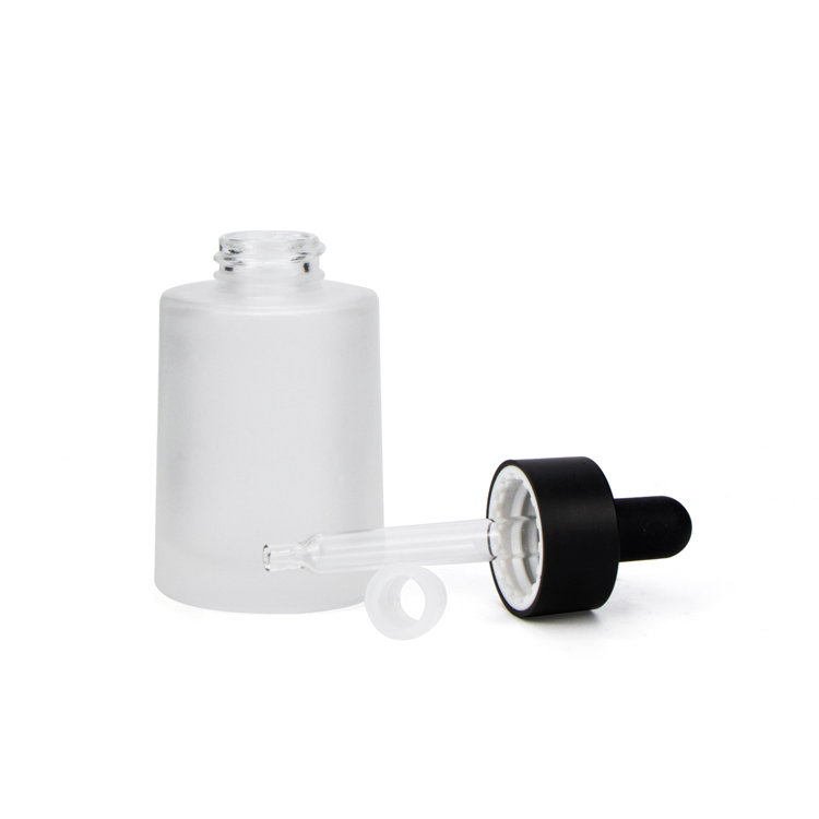 2020 new trending cosmetic packaging frosted 30 ml serum glass bottle face serum packaging bottle