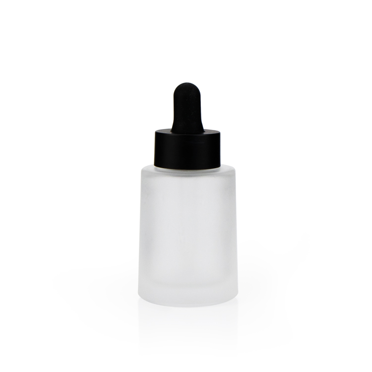 2020 new trending cosmetic packaging frosted 30 ml serum glass bottle face serum packaging bottle